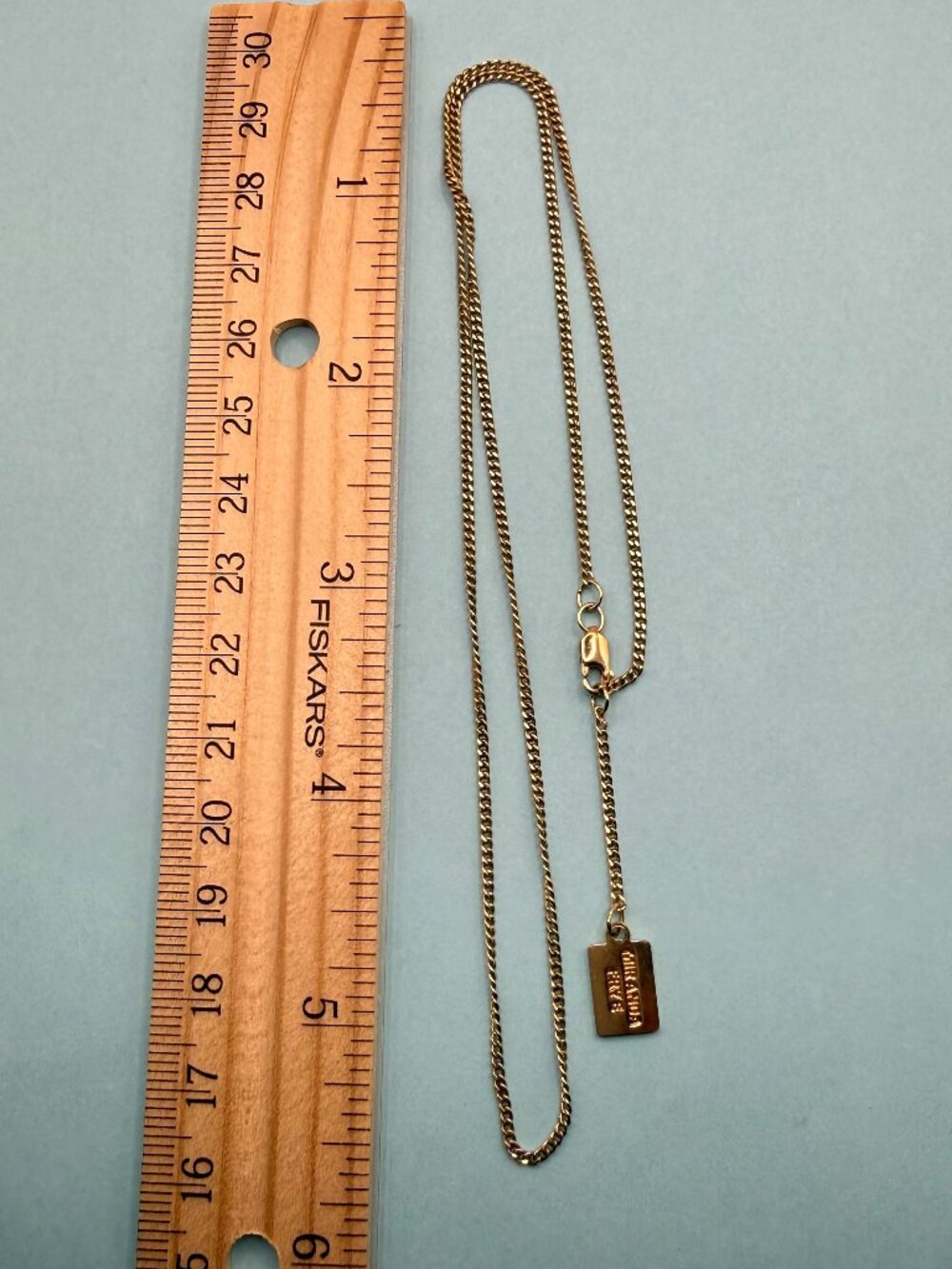 Miranda Frye 18K Gold Plated Chain Necklace Designer Signed Mint Condition